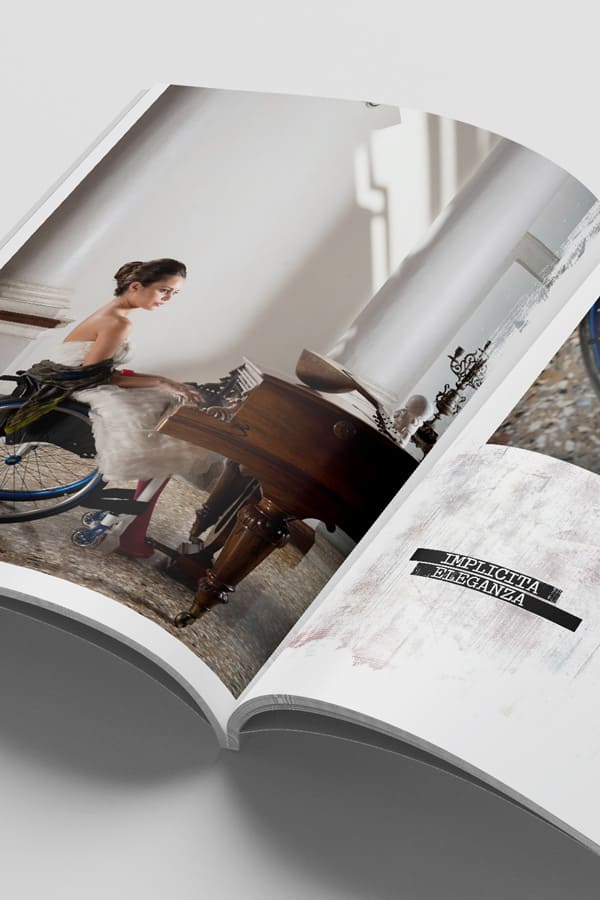 Un mock-up del catalogo realizzato per l'azienda Progeo